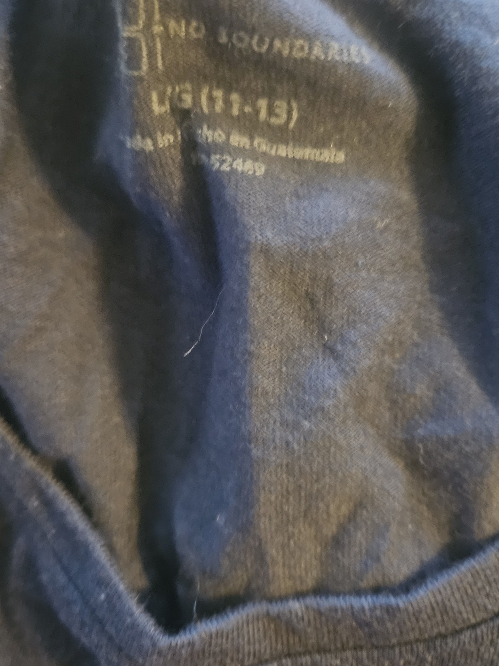 No Boundaries Kids Navy Crewneck Shirt